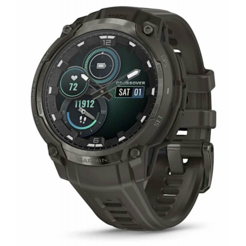 Watch Garmin Instinct Crossover Amoled Charcoal with Charcoal Silicone